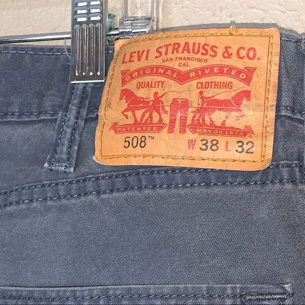 Levi's Men's 508 Faded Gray Taper Leg Lightweight Jeans Size 38 X 32
